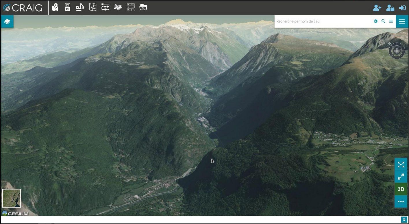MapStore with Cesium in 3D mode