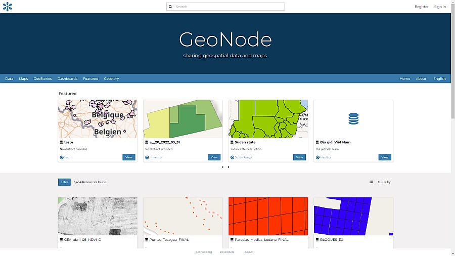 GeoNode Homepage