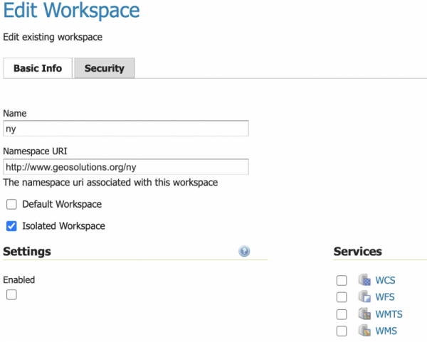 Workspaces Basic Configuration