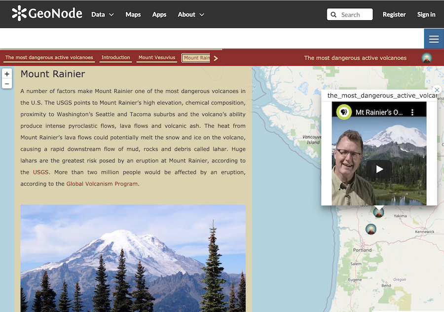 GeoStories in GeoNode