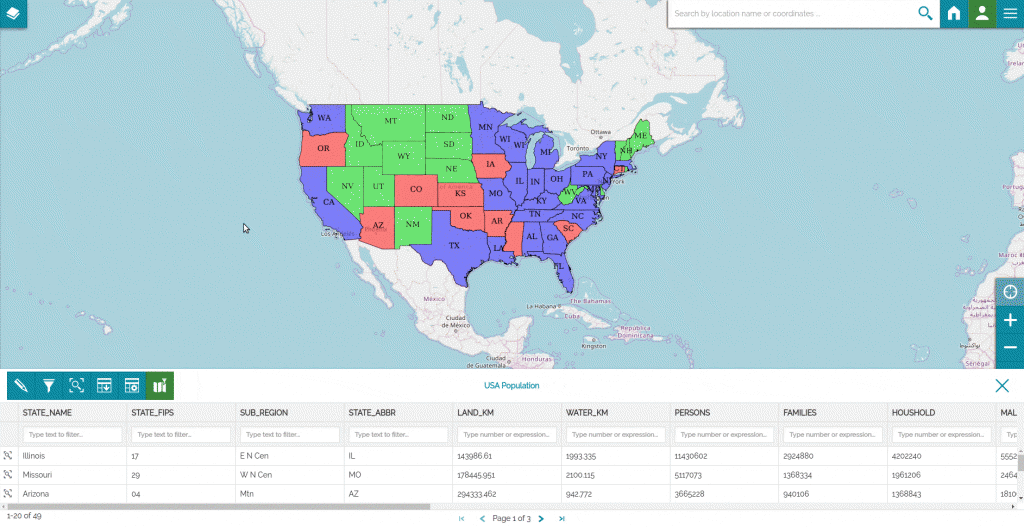 Quick Search and Map Sync