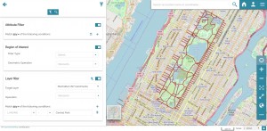 Filter all roads that intersect New York's Central Park