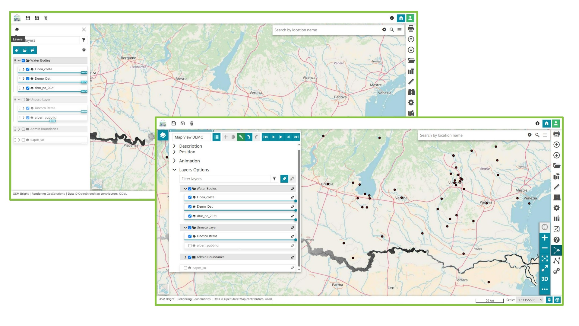 Advanced control of MapView settings
